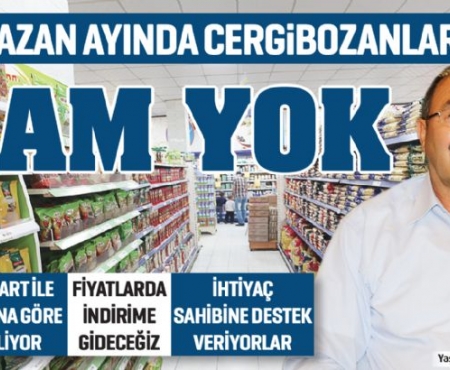 Ramazan Ayı'nda zam yok